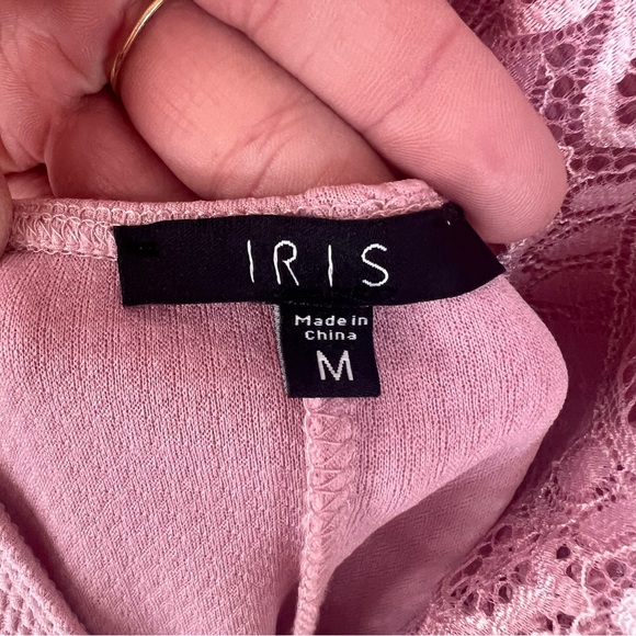 NWOT 🥀 Women's PINK Iris Mini Backless Lace Dress - Picture 7 of 10
